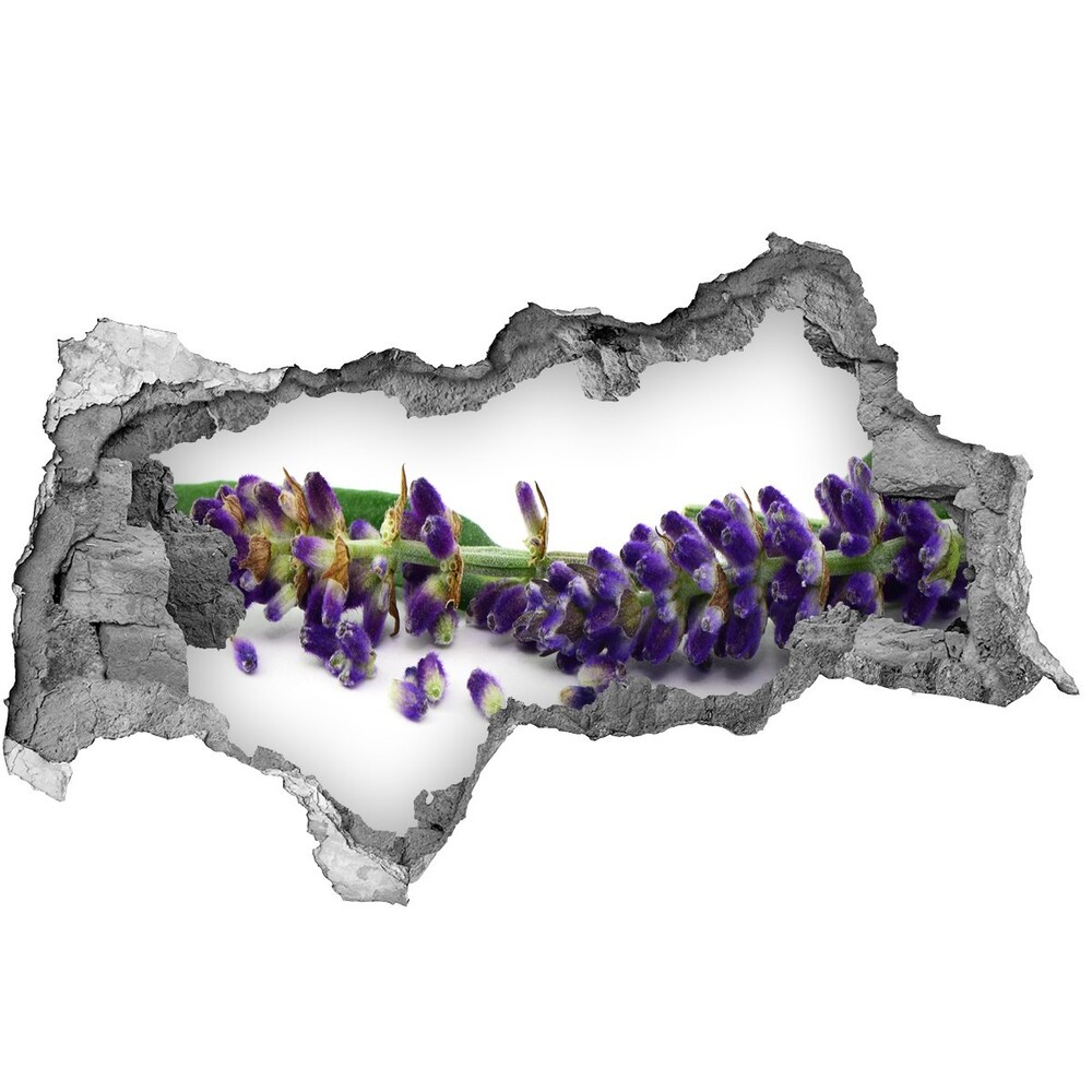 Autocollant à effet 3d trou Lavande béton