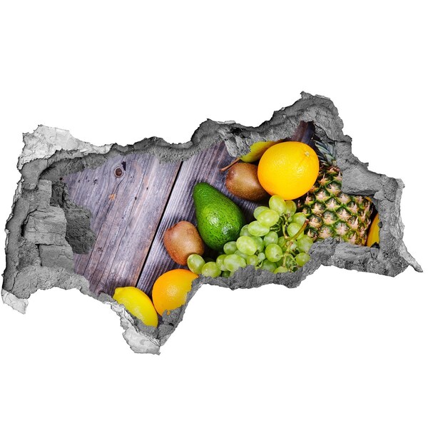 Autocollant mural trou Un paradis fruitier derrière le mur