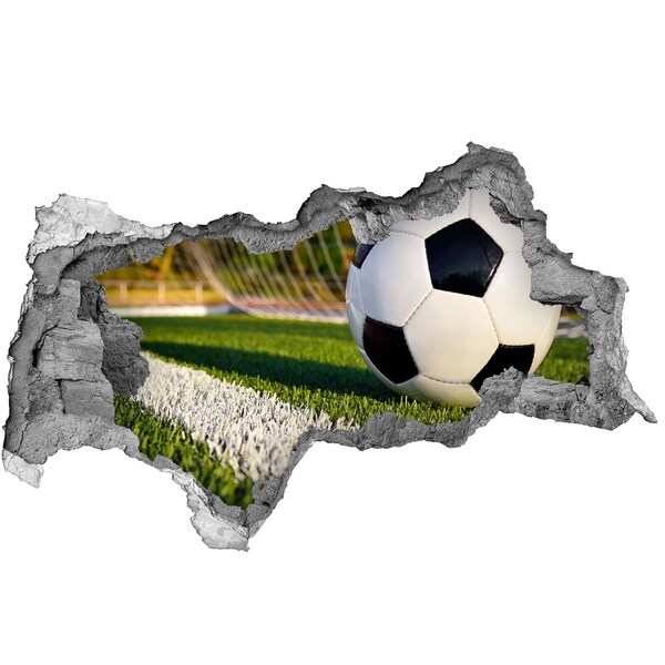 Autocollant mural trou Football en action