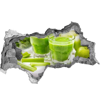 Autocollant à effet 3d trou Cocktail vert pour la santé