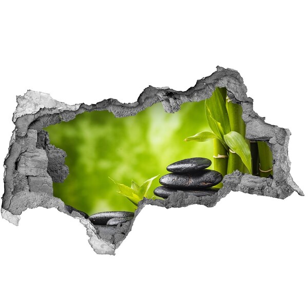 Autocollant mural trou Une oasis de paix avec des pierres