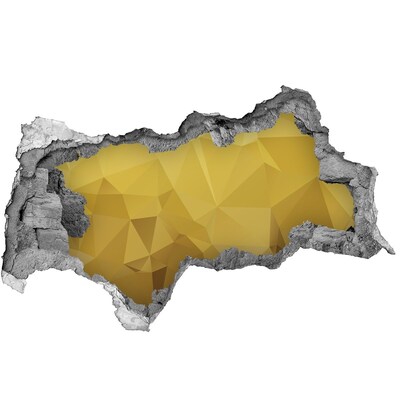 Sticker trou dans le mur La fissure dorée dans le mur