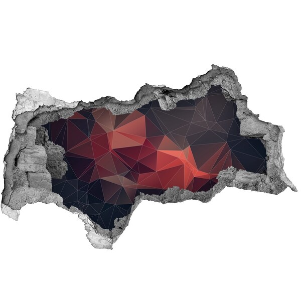 Sticker mural effet trou 3d Trou abstrait dans le mur