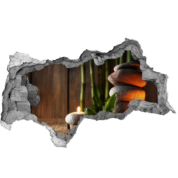 Sticker trou dans le mur Une oasis de paix