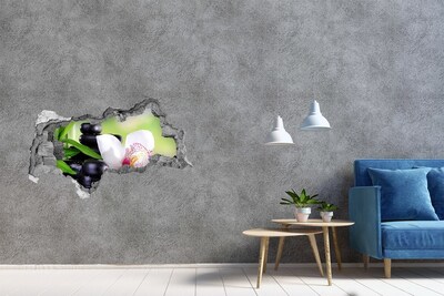 Sticker mural effet trou 3d Détendez-vous au spa