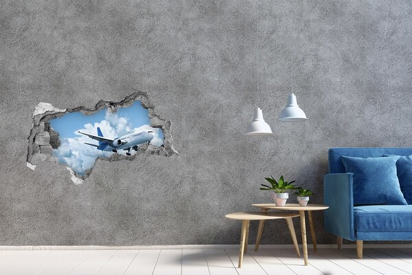 Autocollant mural trou Vol dans les nuages