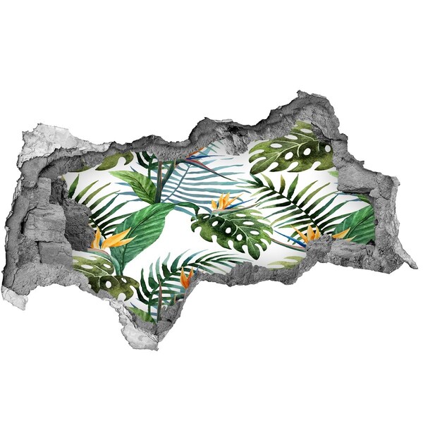 Autocollant mural trou Un paradis tropical derrière le mur