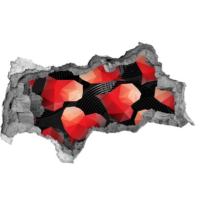 Autocollant à effet 3d trou Géométrie dans les déchets