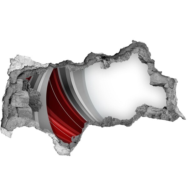 Sticker trou dans le mur Un mur endommagé avec un effet de profondeur