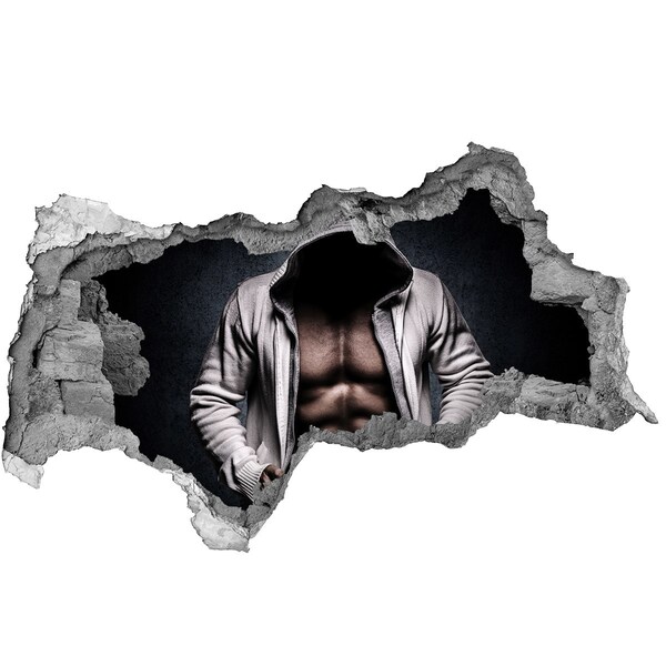 Autocollant à effet 3d trou Entraînement intense en style urbain