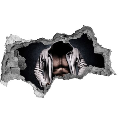 Autocollant à effet 3d trou Entraînement intense en style urbain