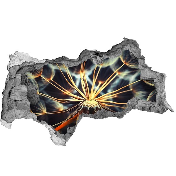 Sticker trou dans le mur Fleur du feu