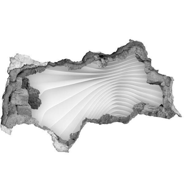 Autocollant mural trou Mur brisé avec effet miroir