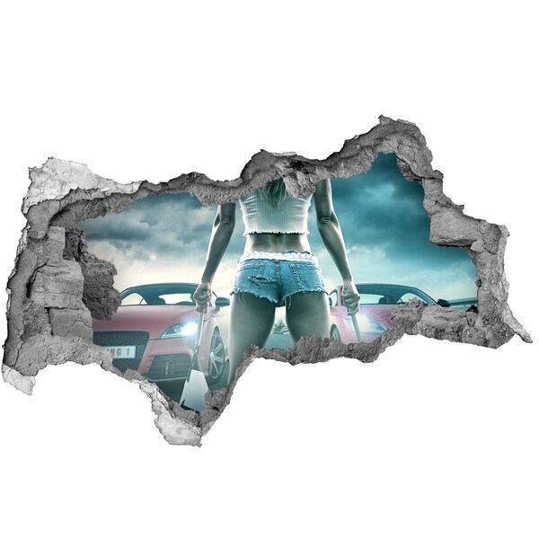 Autocollant mural trou Émotions intenses