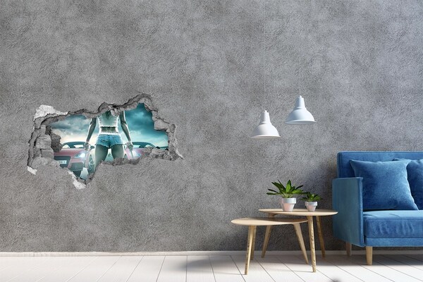 Autocollant mural trou Émotions intenses