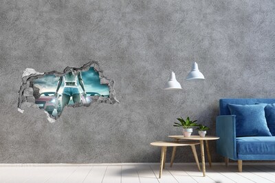 Autocollant mural trou Émotions intenses