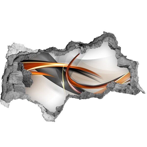 Autocollant mural trou Fuite de couleur abstraite