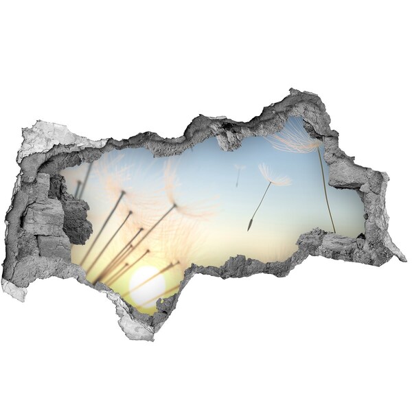 Autocollant mural trou Paysage fleuri au lever du soleil