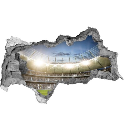 Autocollant à effet 3d trou Le stade en action