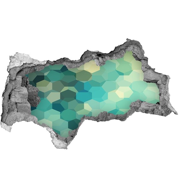 Sticker trou dans le mur eaux océaniques submergées