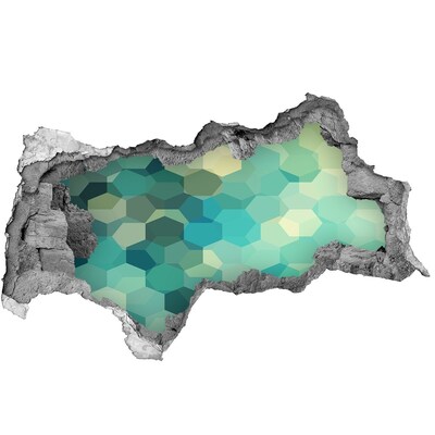 Sticker trou dans le mur eaux océaniques submergées