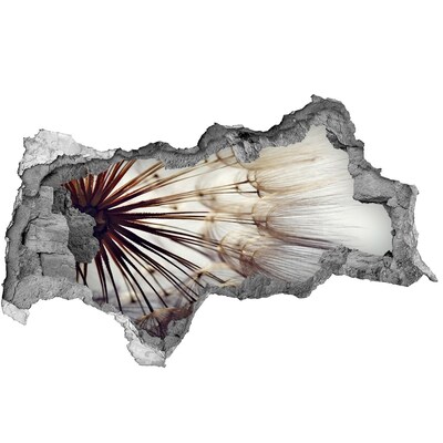 Autocollant à effet 3d trou Un rêve floral en béton