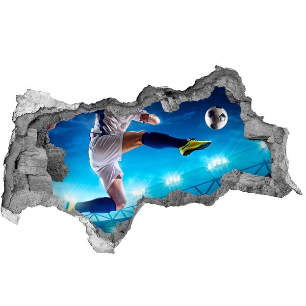 Sticker trou dans le mur Un coup magistral sur le terrain