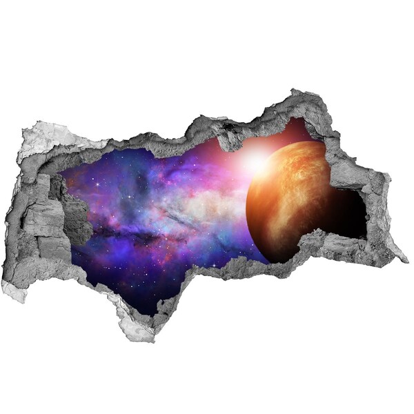 Autocollant mural trou Aventure spatiale