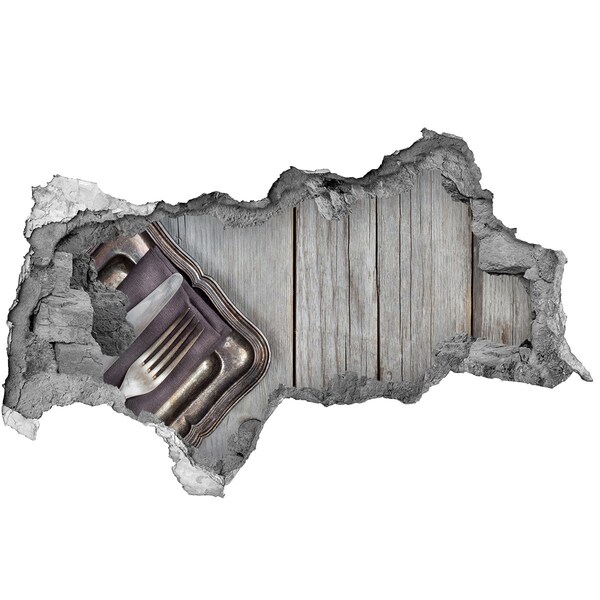 Autocollant mural trou Une charmante salle à manger de style rustique