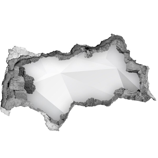 Autocollant mural trou Mur brisé avec reflet de lumière