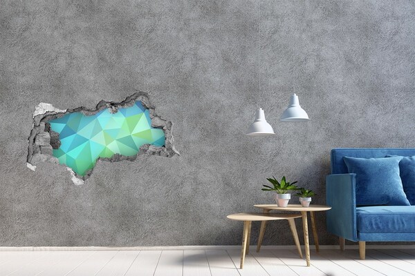 Sticker mural effet trou 3d Trou virtuel dans le mur