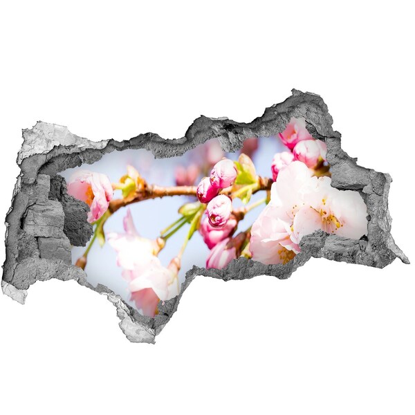 Autocollant à effet 3d trou Fleurs de cerisier au printemps