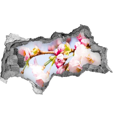 Autocollant à effet 3d trou Fleurs de cerisier au printemps