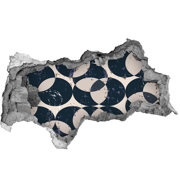 Autocollant mural trou Conception moderne de trou dans le mur