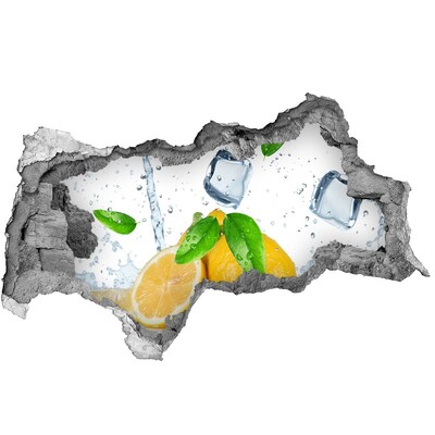 Autocollant à effet 3d trou Rafraîchissement au citron