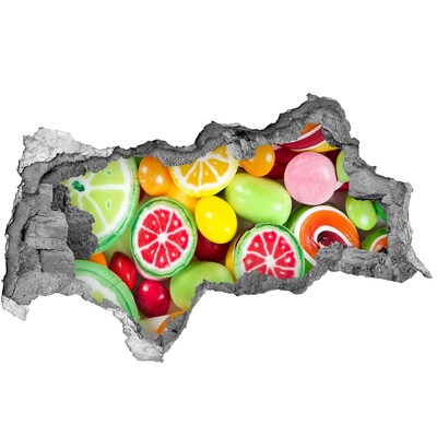 Sticker trou dans le mur paradis sucré