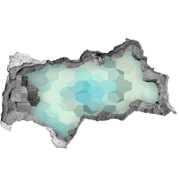 Autocollant à effet 3d trou Reflets de l'eau dans le béton