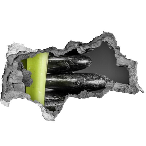 Sticker trou dans le mur Pierres thermales