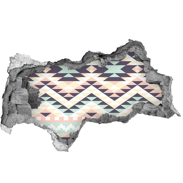 Autocollant mural trou Géométrie dans le trou