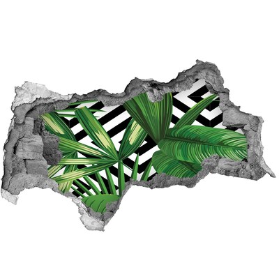 Autocollant mural trou Un paradis tropical derrière le mur