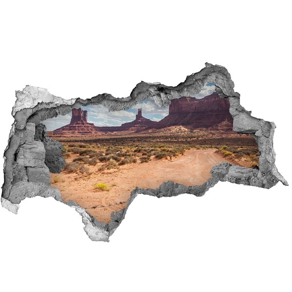 Autocollant mural trou Vue de Monument Valley
