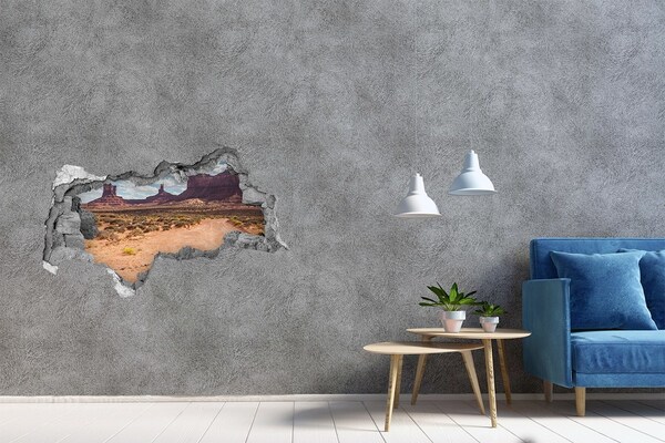 Autocollant mural trou Arizona USA béton