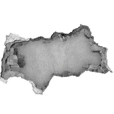 Autocollant à effet 3d trou Mur fissuré laissant apparaître le béton