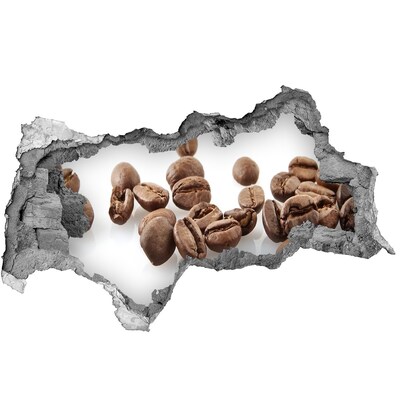 Autocollant mural trou Café au cœur du mur