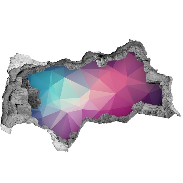 Autocollant mural trou Géométrie dans le trou