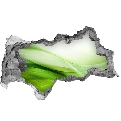 Autocollant à effet 3d trou Espace vert derrière le trou