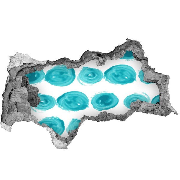 Autocollant à effet 3d trou Eaux turquoise dans le trou