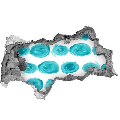 Autocollant à effet 3d trou Eaux turquoise dans le trou