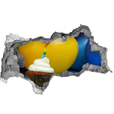 Autocollant à effet 3d trou surprise d'anniversaire