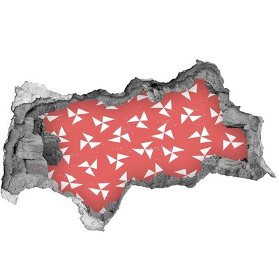 Autocollant à effet 3d trou Motif dans une nuance de rouge